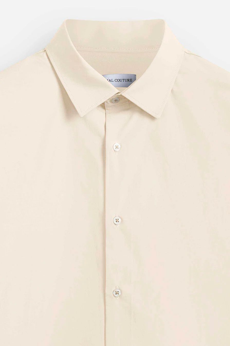 Overshirt colorata e pantalone Minimal Couture