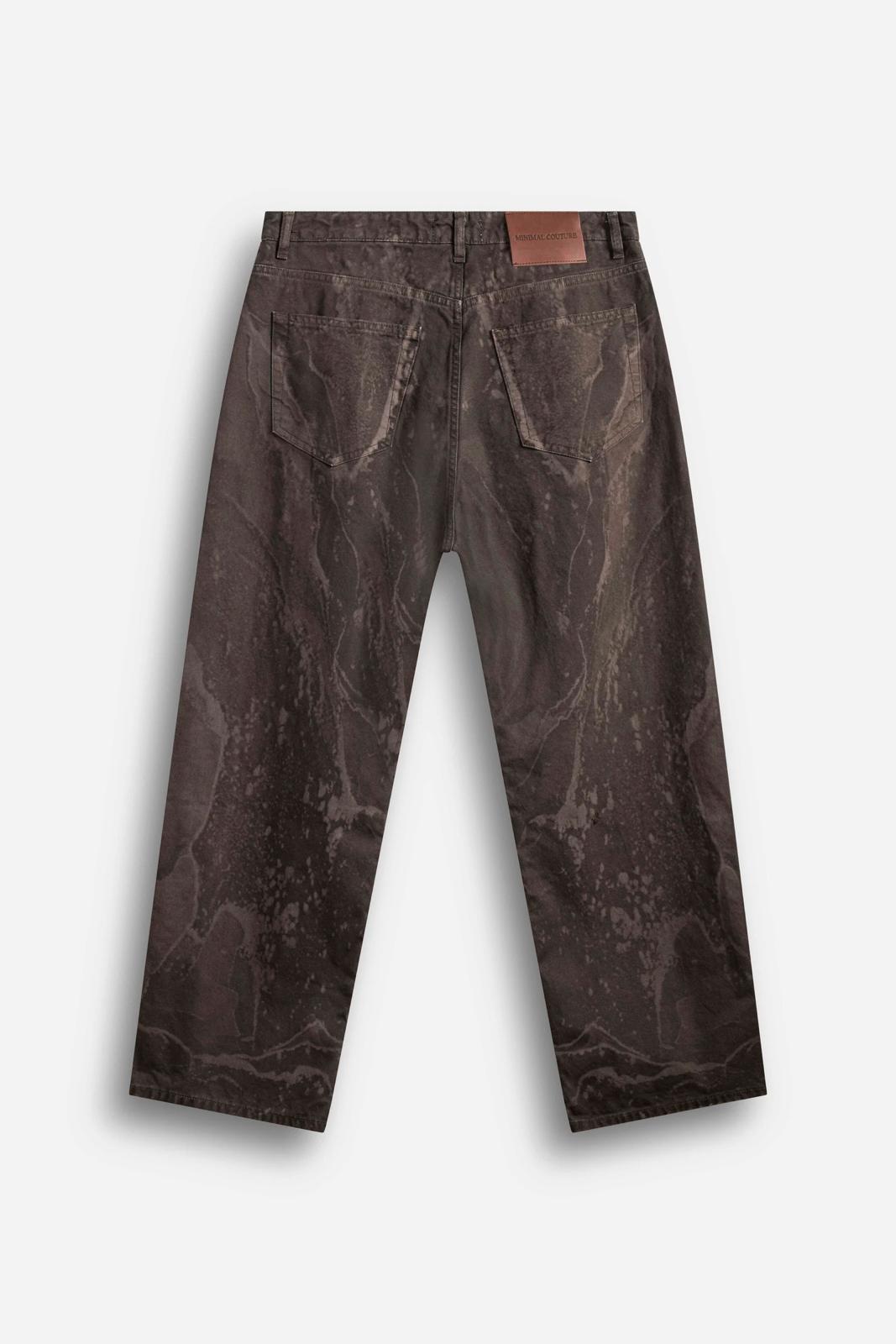Pantalone Balloon marmorizzato Brown