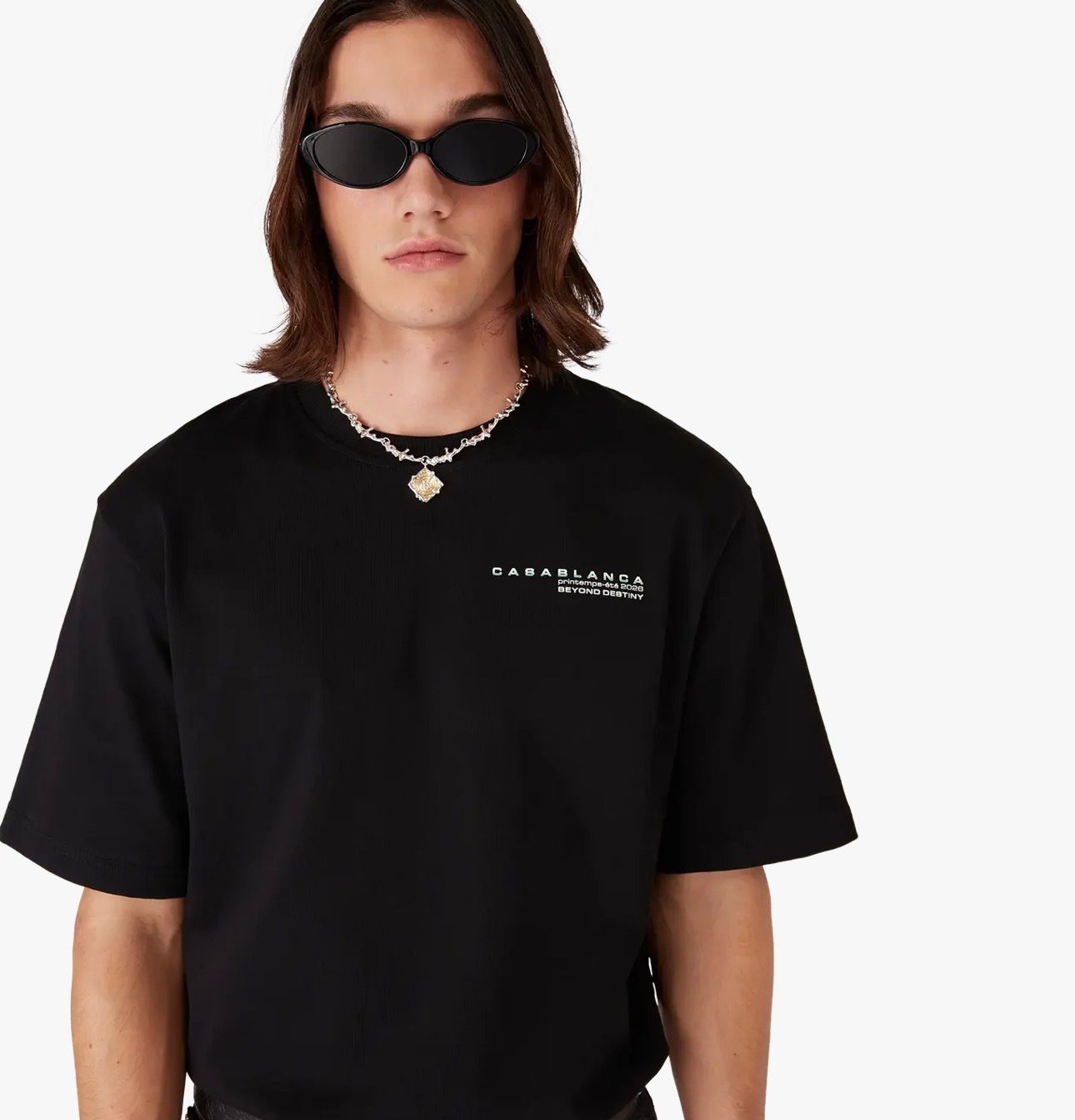 T-SHIRT CASABLANCA GLITCH ORCHID