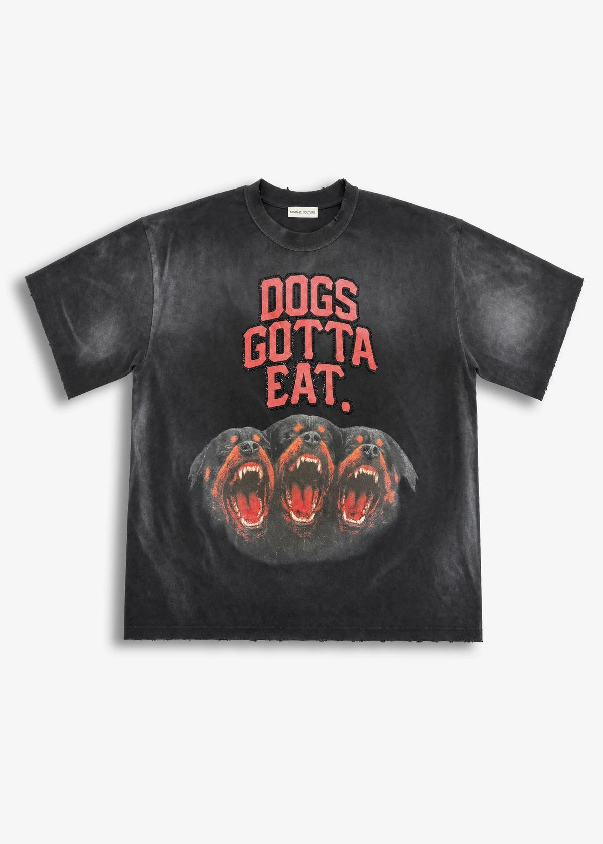 T-SHIRT MINIMAL DOG BLACK