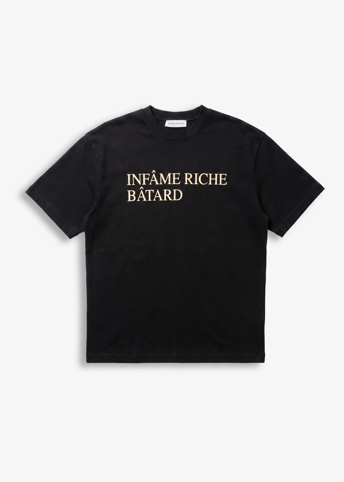 T-SHIRT MINIMAL RICHE BLACK
