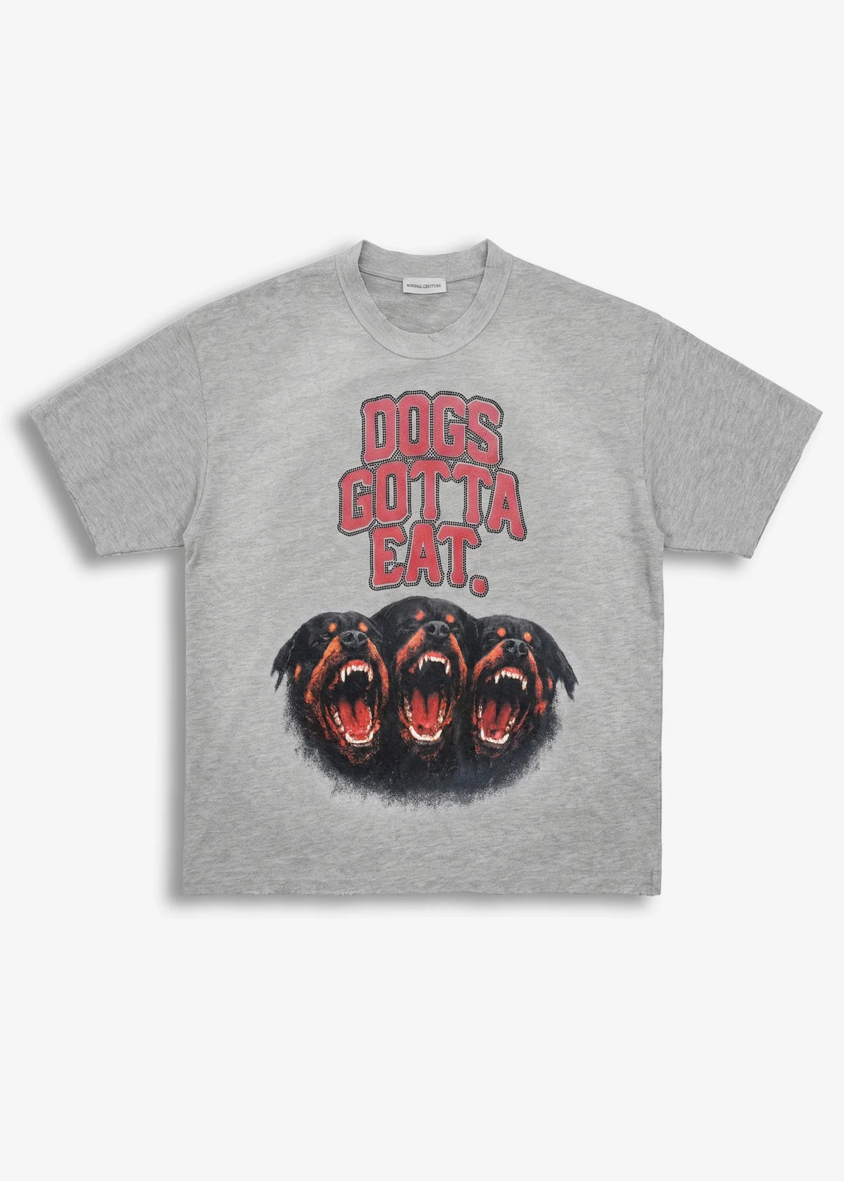 T-SHIRT MINIMAL DOG SILVER