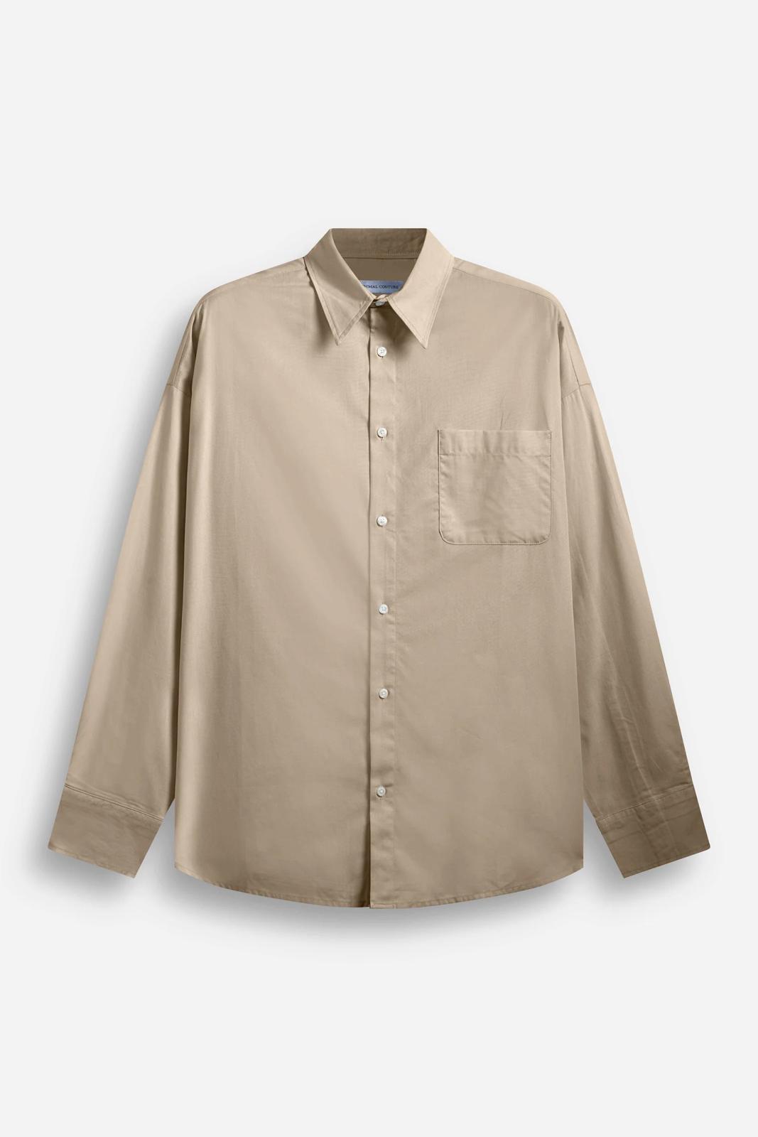 Essential Pocket Shirt Beige