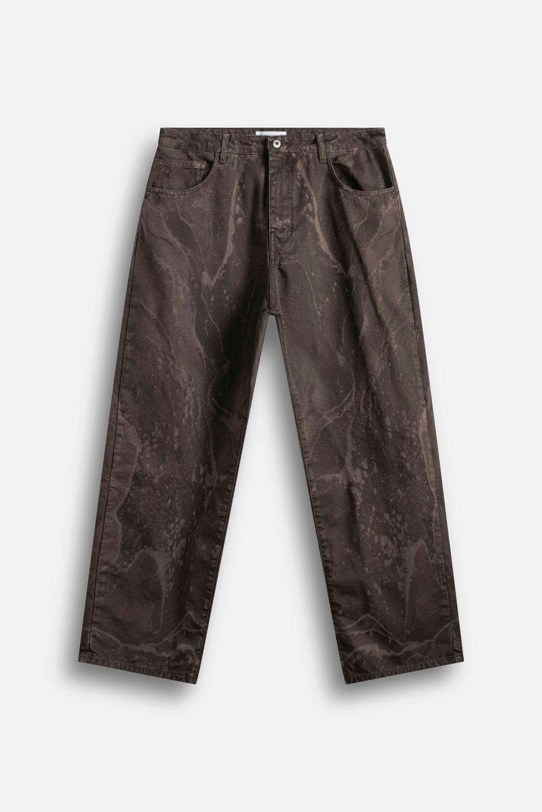 Pantalone Balloon marmorizzato Brown