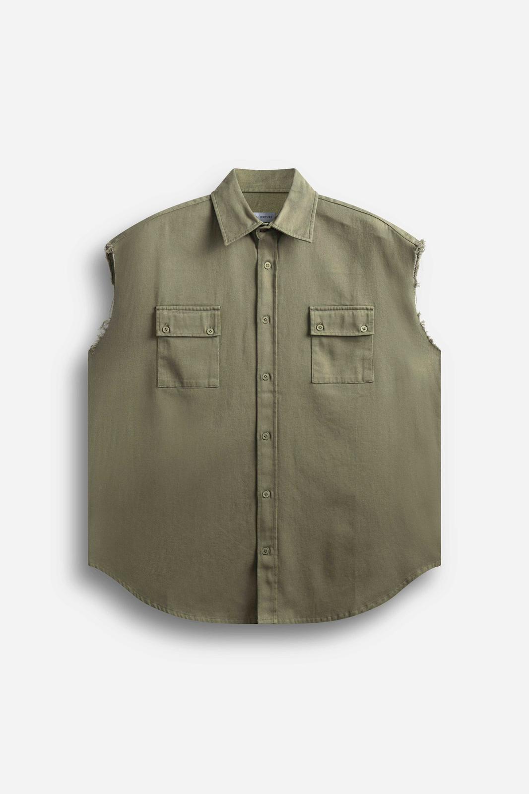 Camicia smanicata Green