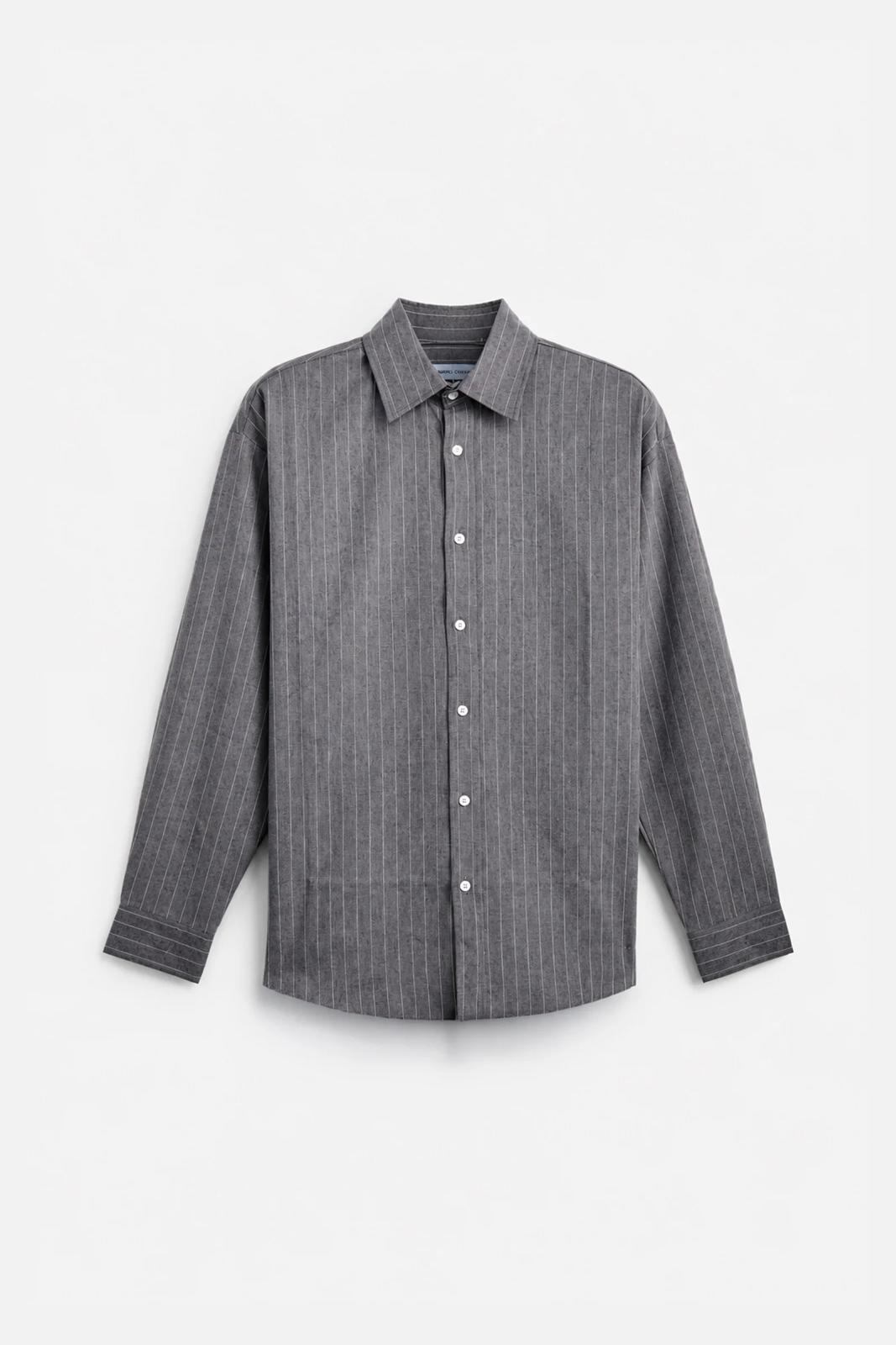 Camicia “Grey Pinstripe” – Grey