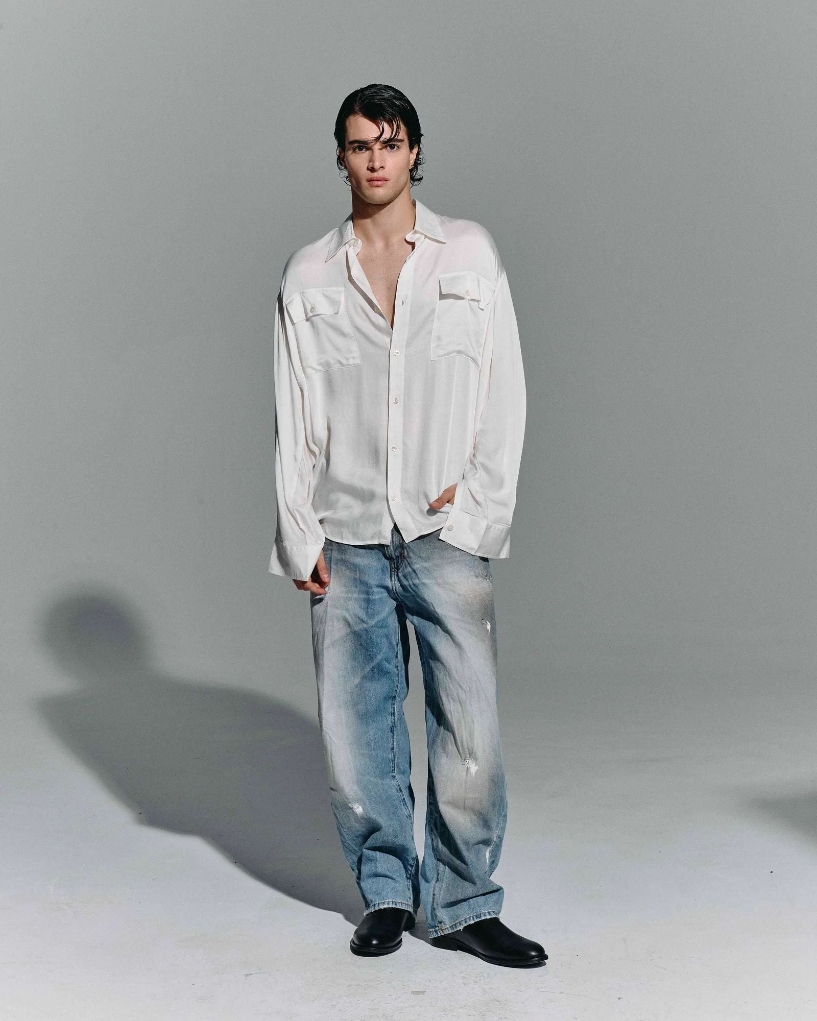 Camicia “Wine Flow” – White