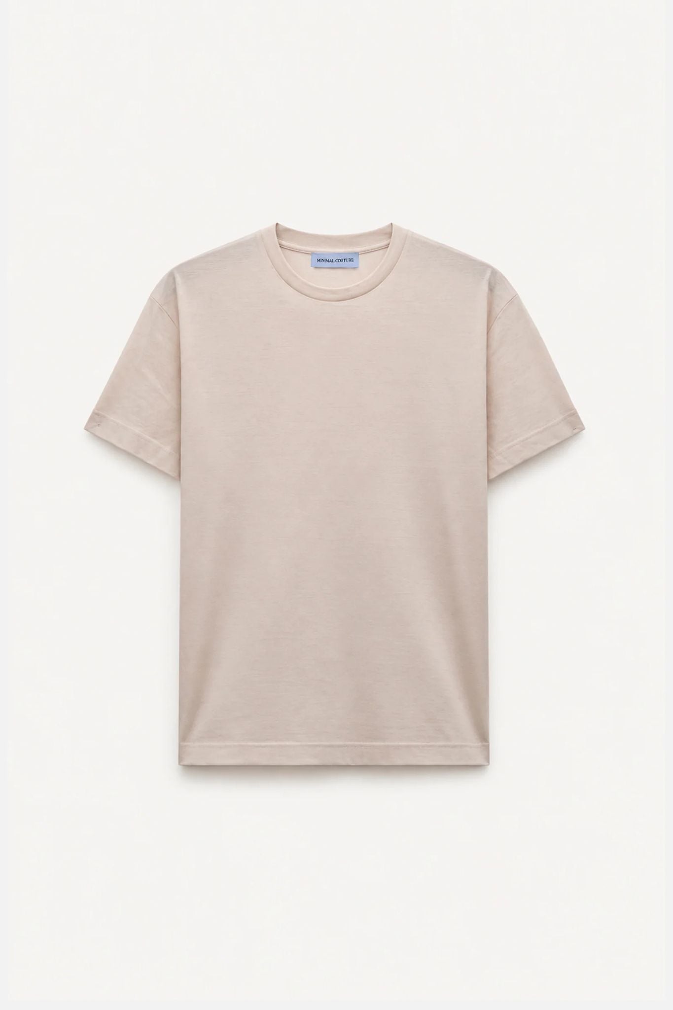 T-Shirt Beige “Essential” filo di scozia