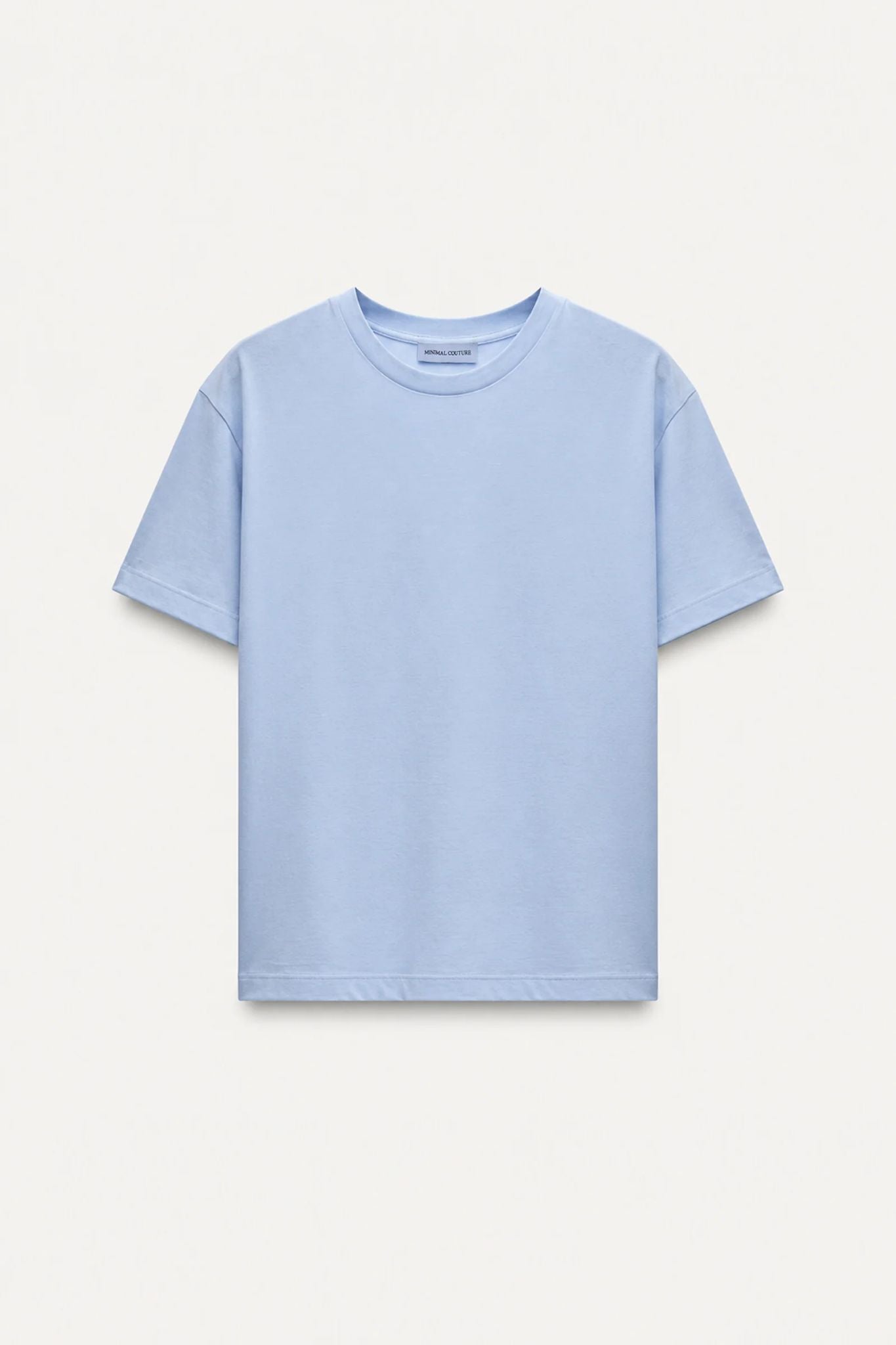 T-Shirt Celeste “Essential” filo di scozia